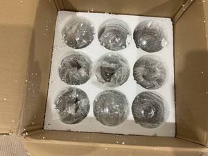 lot 218 image: YEDAORL 12-Light Modern Globe Chandelier- Black