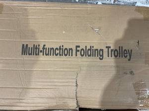 lot 224 image: Multi Function Folding Trolley - Black