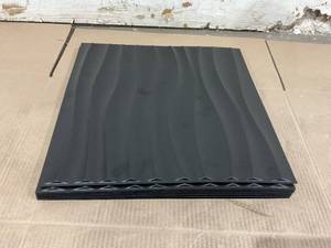 lot 227 image: LOT OF 12 Art3d PVC Wave Panels for Interior Wall Decor - Black