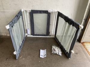 lot 123 image: Summer Grey Mesh Custom Fit Walk-Thru Extra Wide Baby Gate