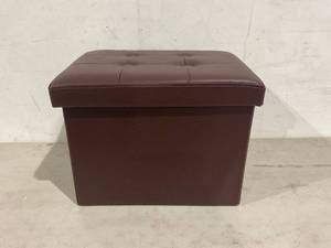 lot 338 image: ALASDO Storage Ottoman Folding Rectangle Cube Coffee Table