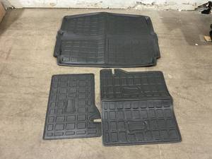 lot 339 image: powoq Trunk Mat and Backrest Mat Compatible with 2021-2024 Chevrolet Trailblazer - Black