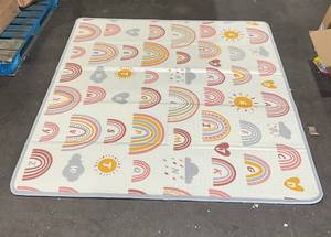 lot 353 image: Blissful Diary Foldable Reversible Foam Baby Play Mat