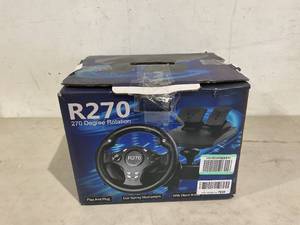 lot 358 image: DOYO Game 270° Racing Wheel with Pedals