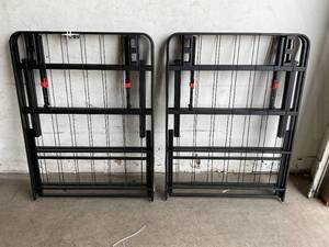 lot 135 image: Amazon Basics 18 inch Foldable Black Metal Platform Queen Size Bed Frame