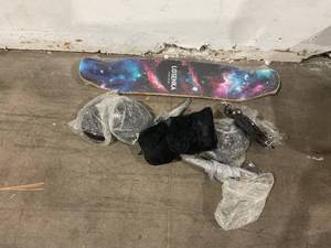 lot 240 image: LOSENKA Galaxy MountainBoard All Terrain LongboardSkateboard with Bindings