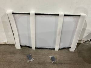 lot 242 image: Kemimoto Front Scratch Resistant UTV Windshield - 14 Inch Polycarbonate