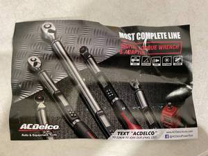 lot 265 image: ACDelco 38 (3.7 to 37 ft-lbs.) Digital Torque Wrench with Buzzer and LED Flash Notification
