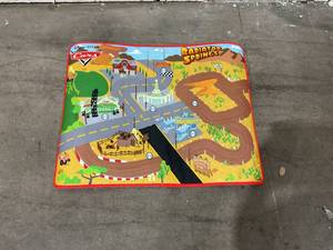 lot 266 image: Disney Cars Radiator Springs Interactive Playmat - Toys not Included