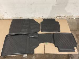 lot 274 image: Fits 2017-2021 Hyundai Elantra Floor Mats Front & 2nd Row Seat Liner Set All Weather Full Set Liner (Black)