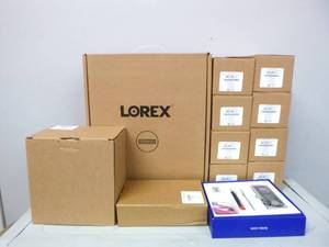 lot 2 image: Lorex 4K 8-Channel 2TB Wired DVR System with 8 Active Deterrence Cameras and 1080p Wi-Fi Doorbell