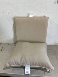 lot 399 image: Arden Selections 24 x 24 inch 2-Piece Deep Seating Outdoor Lounge Chair Cushion in Tan Leala