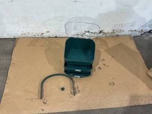 lot 295 image: CANITORON Dark Green Makeup Storage Organizer with 2-Layer Storage Box and Transparent Cover