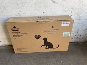 lot 44 image: Bissell SpinWave Hard Floor Expert Pet Robot, 2-in-1 Wet Mop and Dry Robot Vacuum - White
