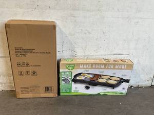 lot 56 image: LOT OF 2 - GreenLife 20 Electric Griddles