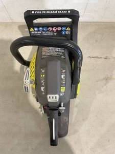 lot 179 image: RYOBI 16 in. 37cc 2-Cycle Gas Chainsaw - NO BLADE, Motor only