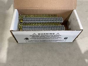 lot 186 image: B&C Eagle Plastic Collated Framing Nails (500 per box)