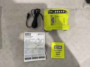 lot 189 image: RYOBI OP406A 40-Volt Lithium-Ion Rapid Charger