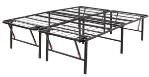 lot 463 image: Amazon Basics Foldable Metal 18 Queen Platform Bed Frame - Black