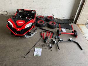lot 77 image: ELEMARA 2 Seater Ride on Car for Kids - RedBlack