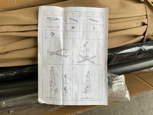 lot 81 image: 10 FT Outdoor Offset Umbrella - Tan