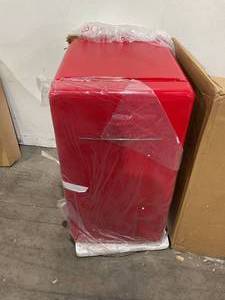 lot 445 image: Winia WFR044RCNR 4.4 Cu. Ft Red Retro Compact Refrigerator