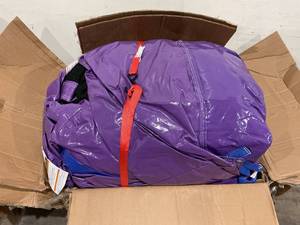 lot 446 image: Enchanted Forest 17.5 x 13.5 Bounce House and Dual Lane Slide Combo