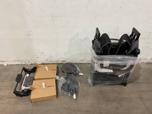 lot 458 image: WONDERFOLD W2 Luxe Double Stroller Wagon - Charcoal Grey