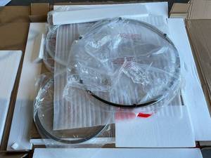 lot 92 image: O&K FURNITURE Modern Chrome and Glass Round Coffee Table with Ring-Shaped Frame