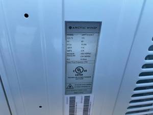 lot 97 image: Artic Wind White 15001 BTU Electronic Window Air Conditioner