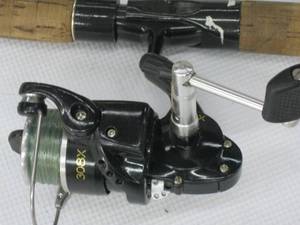 lot 23 image: Rod & Reel Mitchell 308x with Fin-nor Lite MLS662M Rod