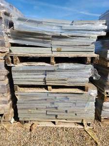 lot 73 image: Lot of (3 Pallets) Blue Stone Pavers 425-sq.ft.