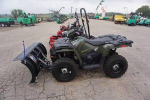 2018 Polaris 570 EFI ATV With KFI Pro Poly Snow Plow
