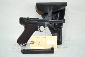 lot 2 image: Luger P-08 with German Navy-style holster - see description notes