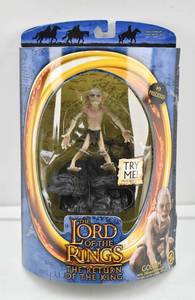 lot 41 image: LOTR Return of the King Gollum with Electronic Sound Base Figure in Box