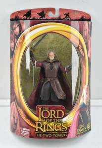 lot 35 image: LOTR Two Towers King Theoden with Sword Attack Action Figure in Box