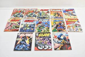 lot 105 image: 13 Vintage G.I. Joe Comics Magazines