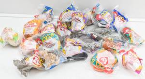 lot 119 image: Group of 21 Plushie McDonalds Happy Meal Toys, Beanie Babies, Babe, Lion King