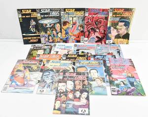 lot 15 image: 18 Vintage DC Star Trek The Next Generation Vol 2 Comics
