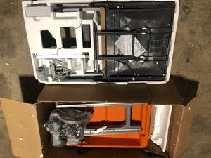 RIDGID 12 Amp 8 in. Blade Corded Wet Tile Saw with Extended Rip Customer Returns See Pictures