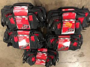Lot of Husky 18 in., 15 in. and 12 in. Tool Bag Combo Customer Returns See Pictures