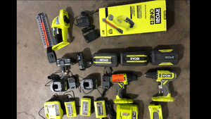 Lot of Assorted Ryobi Tools and Hardware Various Models and Conditions  Customer Returns See Pictures