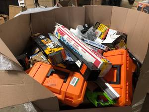 Lot of Assorted Hand Tools, and Hardware Various Models and Conditions   Customer Returns See Pictures