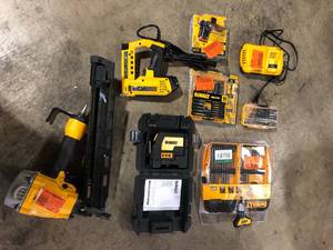 Lot of Assorted Dewalt Tools and Hardware Customer Returns See Pictures