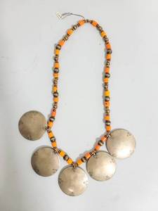 lot 63 image: Striking African Hammered Brass Necklace