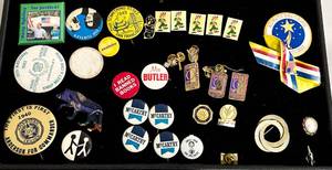 lot 75 image: Large Collection of Buttons and Pins
