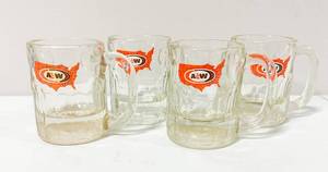lot 117 image: Grp of 4 A&W Root Beer Glass Mugs