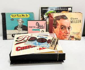 lot 139 image: Collection of Vintage Vinyl Records of Various Eras
