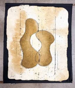 lot 145 image: Anita Christofferson Wax Resist Batik Textile Wall Hanging #1