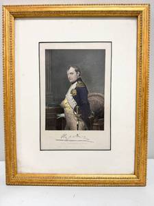 lot 168 image: Colored Engraving of Napoleon Bonaparte